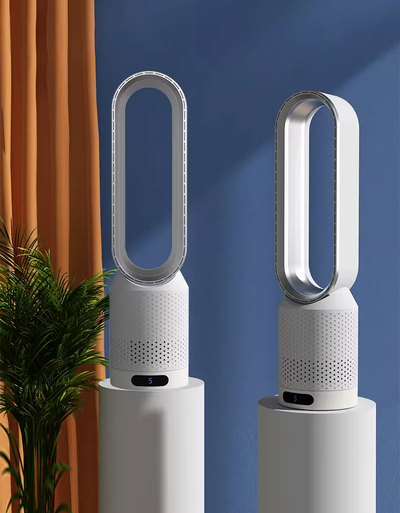 4-in-1 Air Circulation & Purification Tower Fan with Remote Control