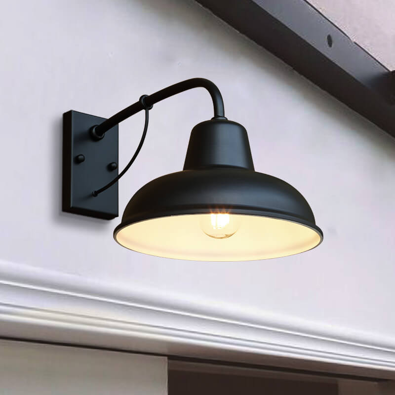 Outdoor Barn-Style Wall Light Vintage Industrial Exterior Lamp