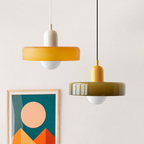 Contemporary Art Deco Pendant Light Colorful Glass Hanging Lamp