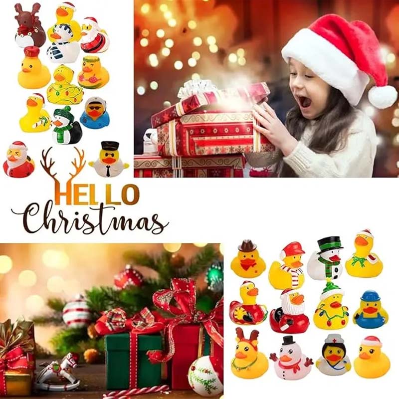 24 Piece Rubber Duck Christmas Advent Calendar - Image 4