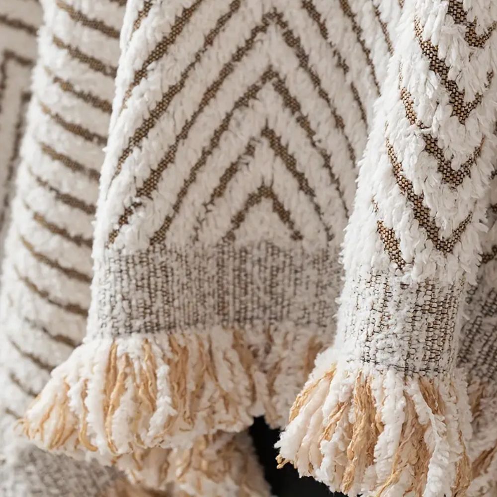 Elegant Herringbone Couch Cover Easy‑Care Furniture Shield