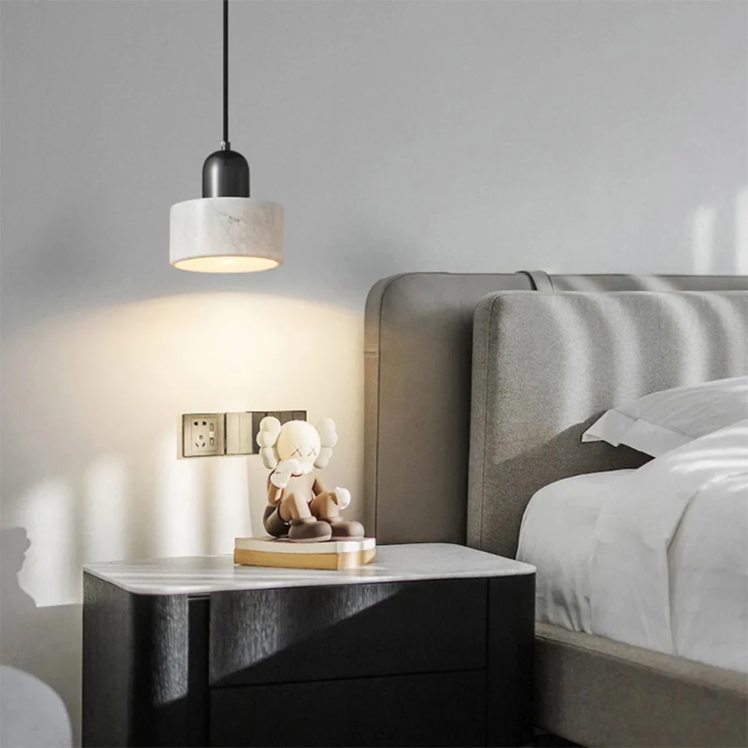 Marble Pendant Light Modern Brass Dining Room Hanging Lamp - Image 7