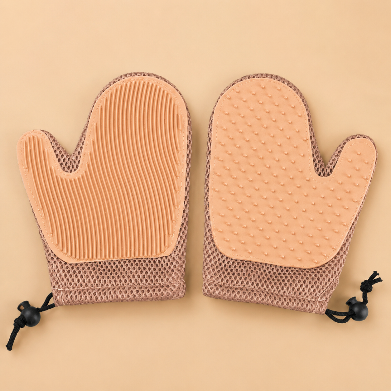 2-in-1 Pet Grooming Gloves for Cats and Dogs