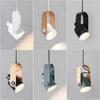 Scandinavian Pendant Light Modern Wood LED Hanging Lamp - Image 2