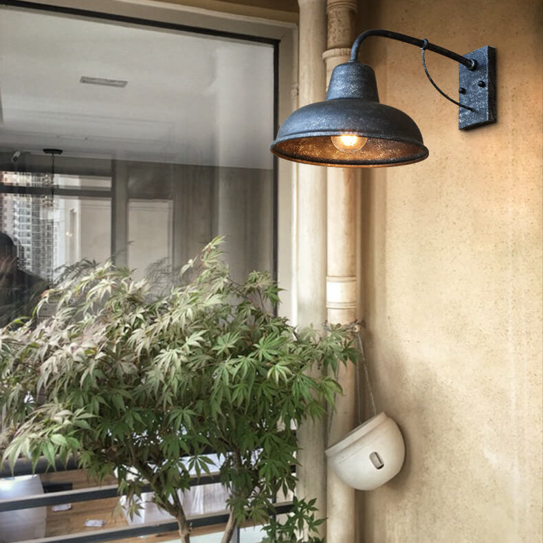Outdoor Barn-Style Wall Light Vintage Industrial Exterior Lamp