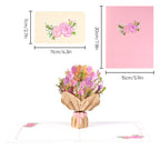 Mother’s Day 3D Floral Pop‑Up Card Elegant Gift for Mum
