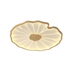 Flush Mount Ceiling Light Leaf Shaped LED Wood Fixture - Image 5