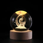 LED Crystal Sphere Night Light Cosmic Ambient Home Decor
