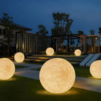 Radiant Moon Sphere Outdoor Lights – Solar LED Garden Light with Remote Control
