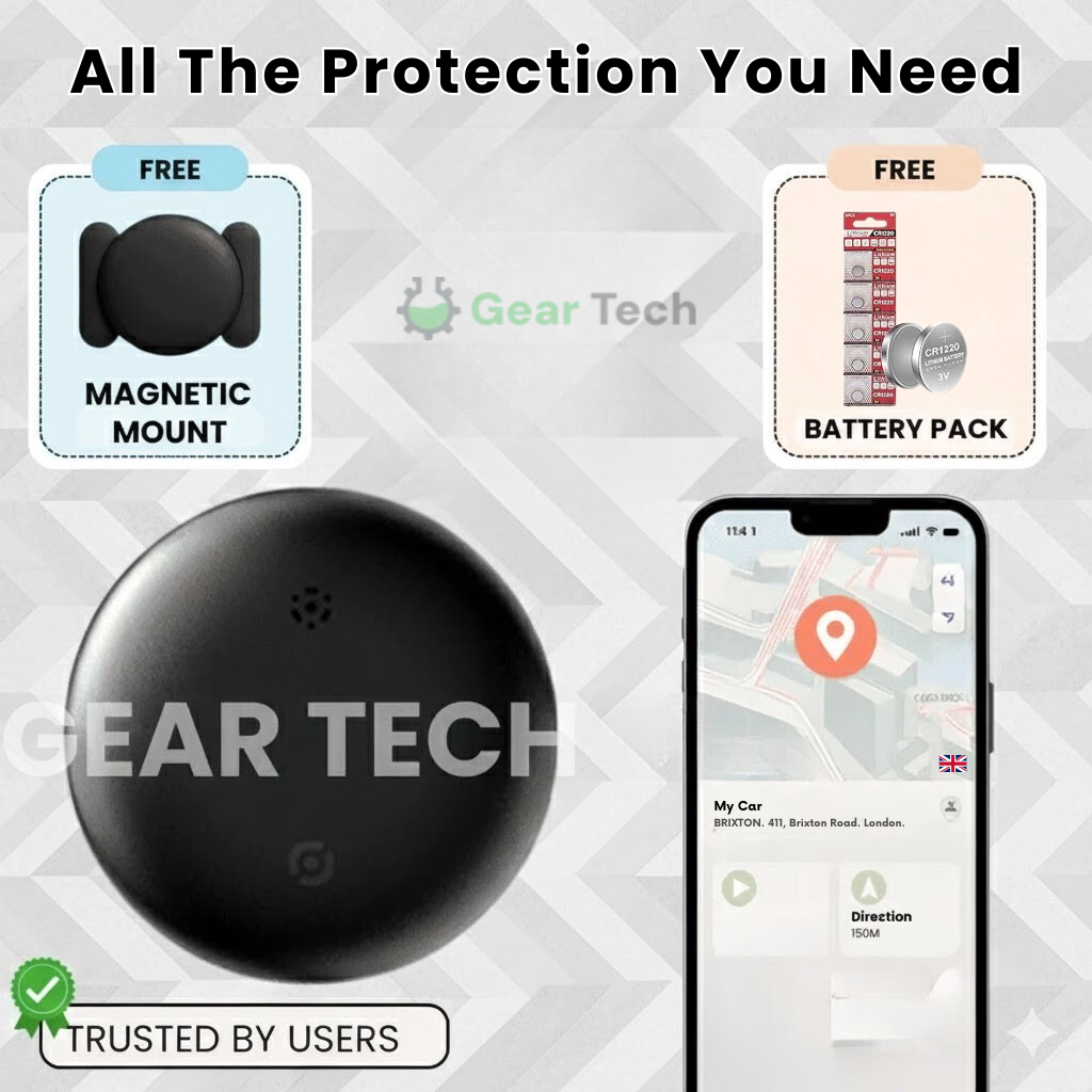 Compact Car Tracker with 24/7 Security & App Control