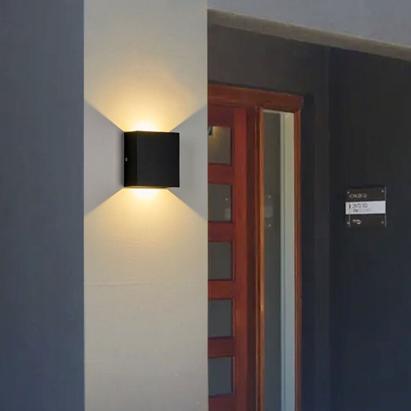 Adjustable Motion Sensor Wall Light Bright Outdoor Security Lamp