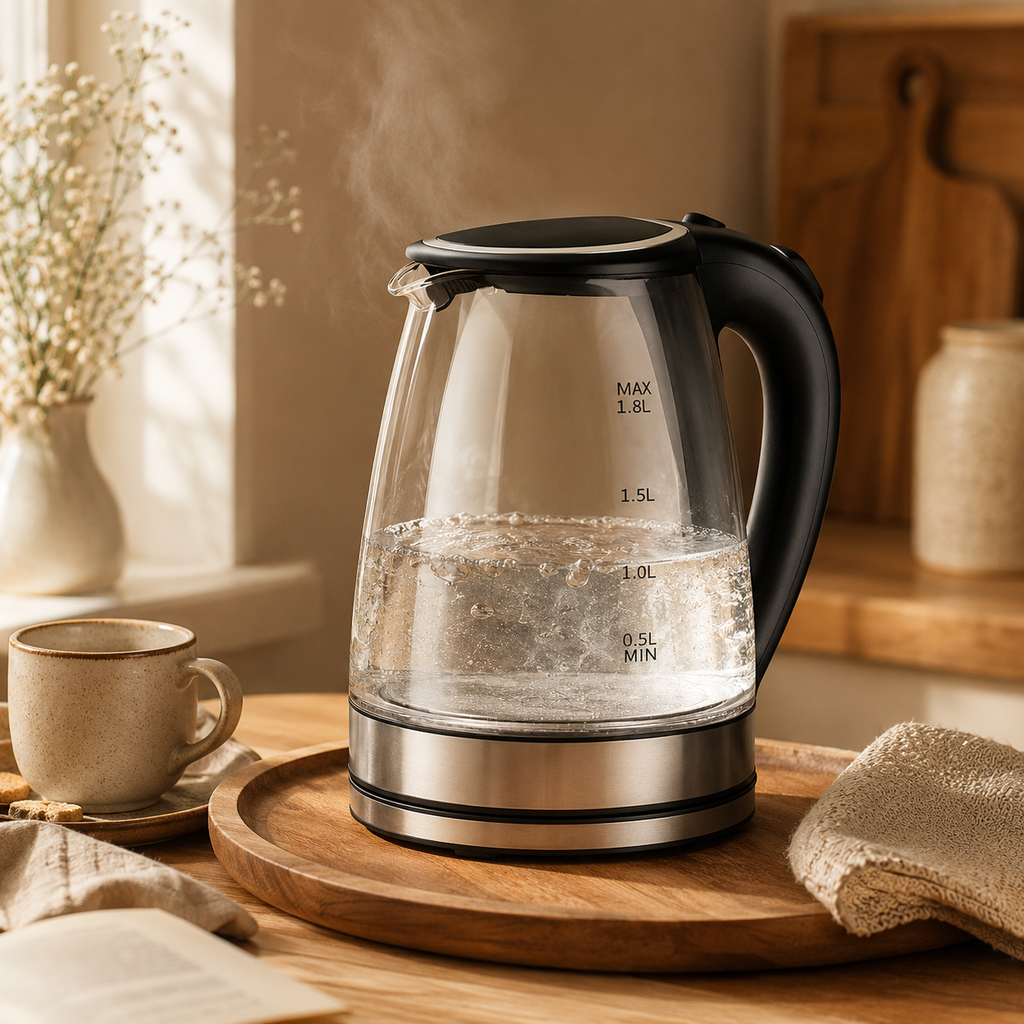 1.8L Electric Glass Kettle with LED Illumination