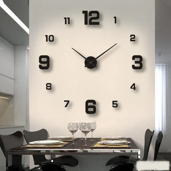 Contemporary Wall Clock Silent Analog Decor for Any Room