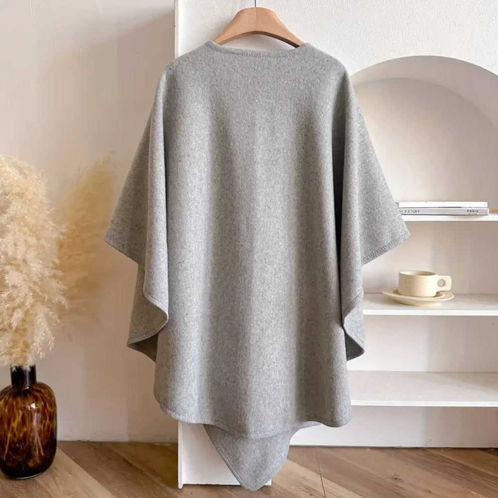 Elegant Women’s Shawl Coat Windproof, Warm & Stylish Layering