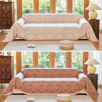 Reversible Couch Cover Nordic Speckle Boho Design