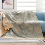 Floral Throw Blanket Lightweight & Breathable Design