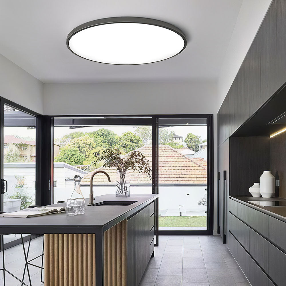 Contemporary Kitchen Ceiling Light Minimalist Round LED Flush Mount