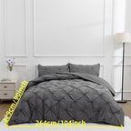 White Pintuck Quilts Cover Set