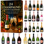 24 Day Champagne Advent Calendar 2026 Decorative 2D Bottle Ornaments - Image 3