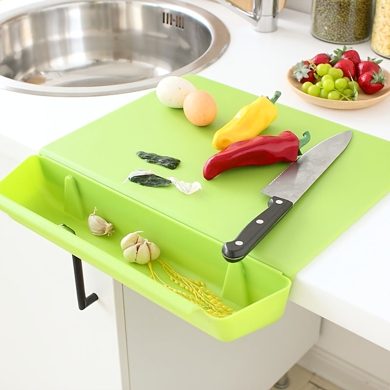 Cutting Board Container Storage Box Portable Meal Prep Chopping Tray - Image 6