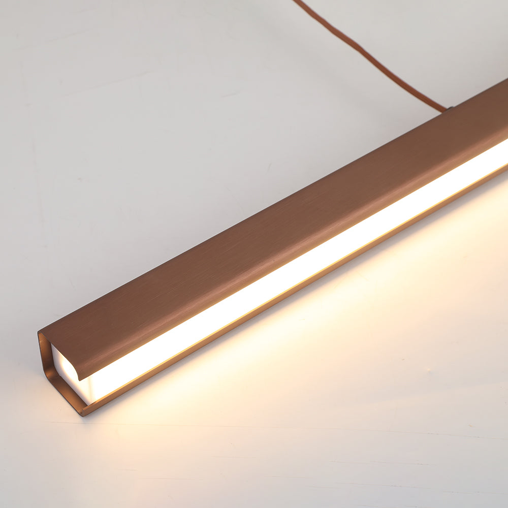 Minimalist Linear LED Pendant Light Sleek Adjustable LED Ceiling Lighting