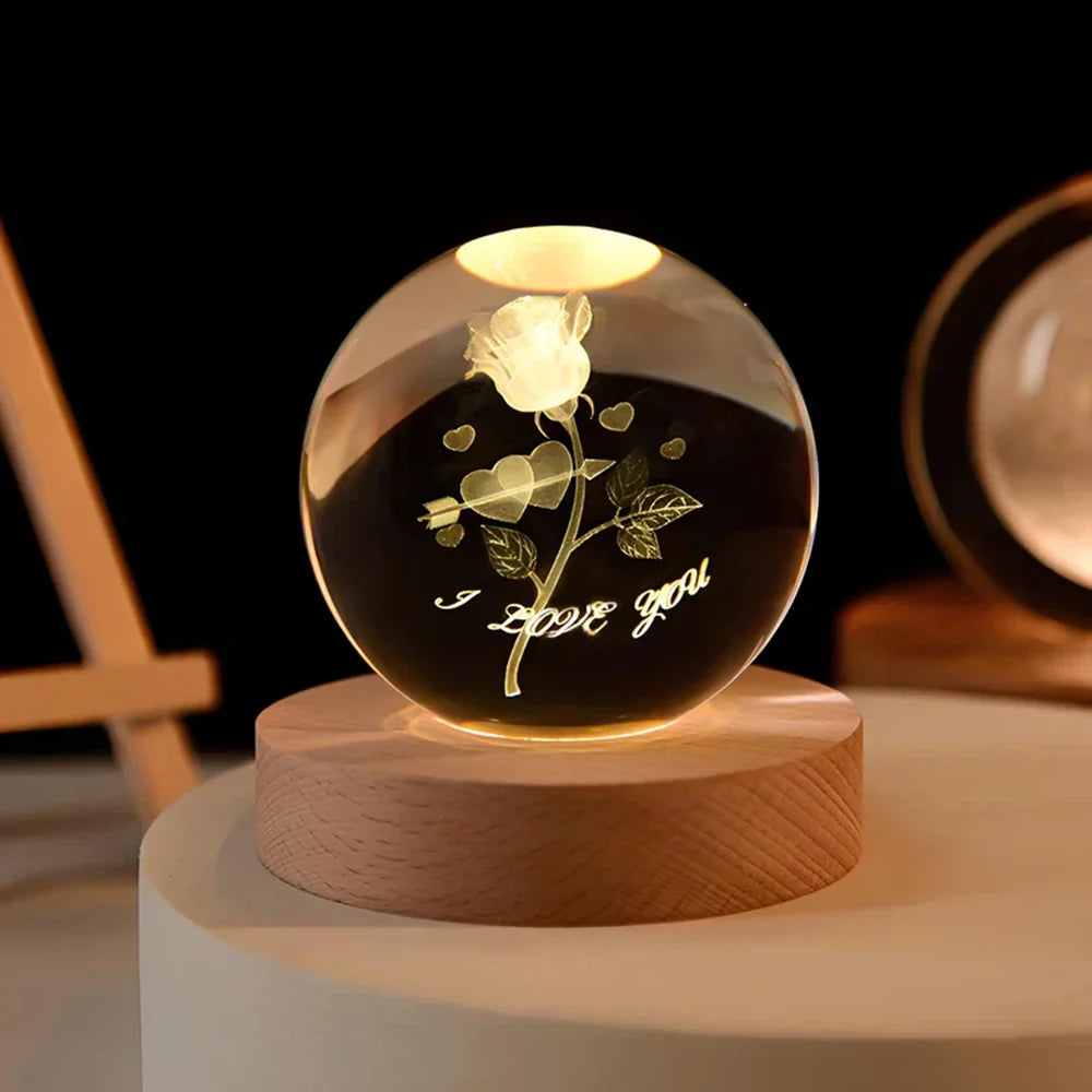 3D Astronomical Night Light LED Planet Display Lamp
