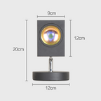 LED Sunset Effect Table Lamp Warm Ambient Decorative Light