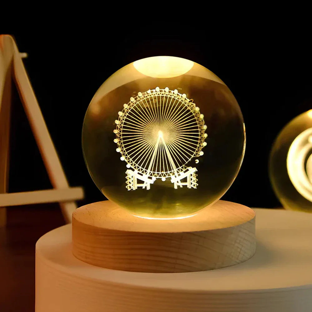 3D Astronomical Night Light LED Planet Display Lamp