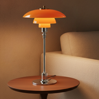 Solviane - Scandinavian Glass Table Lamp with Minimalist LED Lighting - Image 2