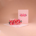 Mother’s Day 3D Floral Pop‑Up Card Elegant Gift for Mum