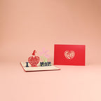 Mother’s Day 3D Floral Pop‑Up Card Elegant Gift for Mum