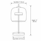 Stained Glass Table Lamp Gold Iron Base