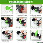 4‑in‑1 Cordless Garden Strimmer with Adjustable Handle