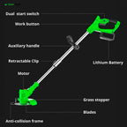 4‑in‑1 Cordless Garden Strimmer with Adjustable Handle