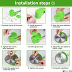 4‑in‑1 Cordless Garden Strimmer with Adjustable Handle