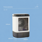 Portable Air Conditioner Fan Bladeless Misting Cooler Ice Box USB Desk