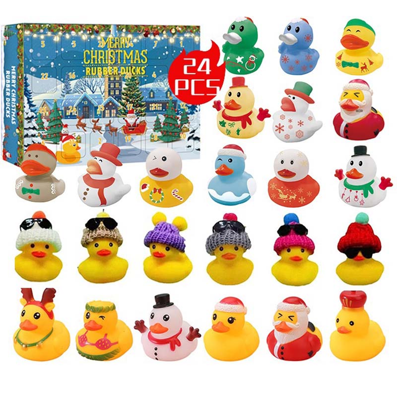 24 Piece Rubber Duck Christmas Advent Calendar