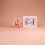 Mother’s Day 3D Floral Pop‑Up Card Elegant Gift for Mum