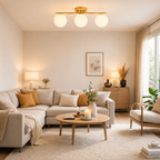 Opaline LED Ceiling Lamp with Globe Shades