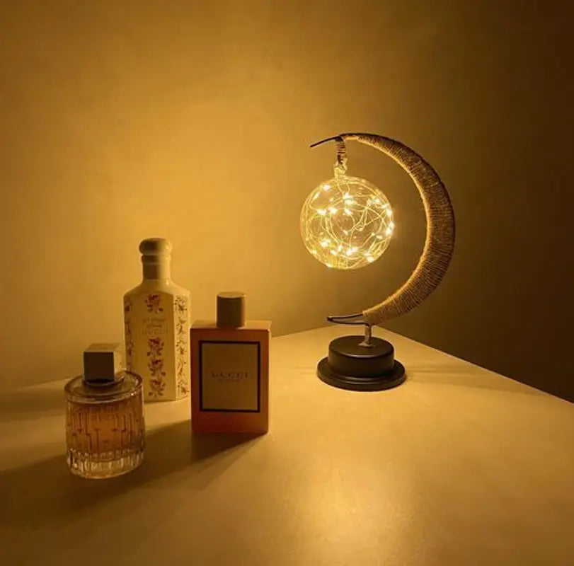 Moon Sphere Table Lamp Warm Ambient Decorative Light