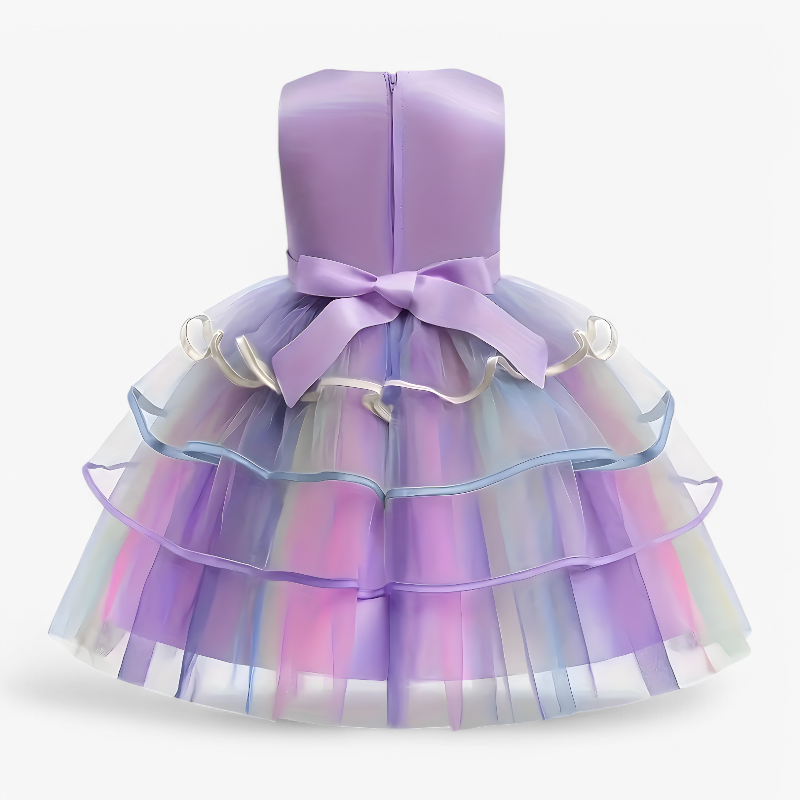 Girls Tulle Unicorn Princess Dress - Image 4