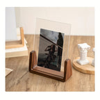 Acrylic Wood Photo Frame Modern Minimalist Desk Display