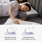 Ergonomic Neck Pillow Cervical Support for Side and Back Sleepers