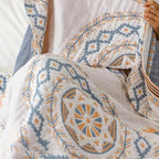 Soft Multi‑Purpose Cotton Blanket with Mandala Design