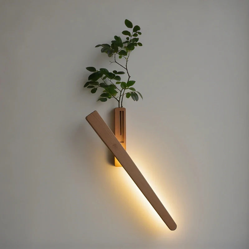 Rotatable Wall Lights with Decorative Vase Feature