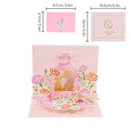 Mother’s Day 3D Floral Pop‑Up Card Elegant Gift for Mum