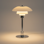 Solviane - Scandinavian Glass Table Lamp with Minimalist LED Lighting - Image 4