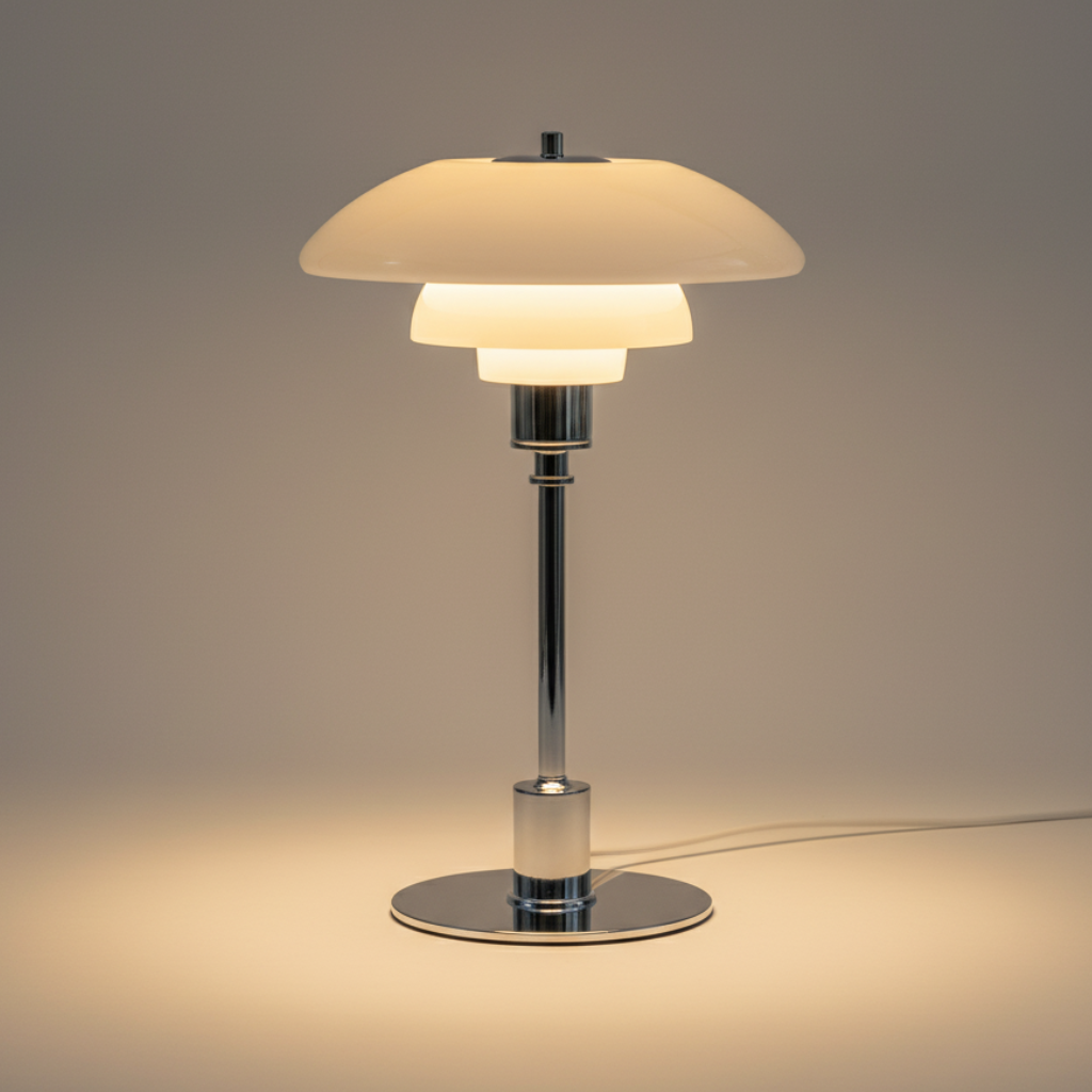 Solviane - Scandinavian Glass Table Lamp with Minimalist LED Lighting - Image 4