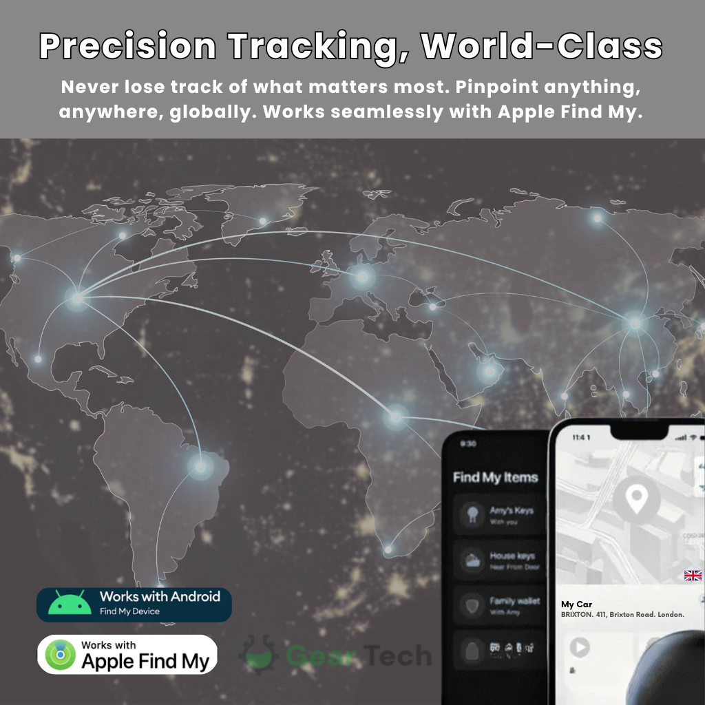 Compact Car Tracker with 24/7 Security & App Control