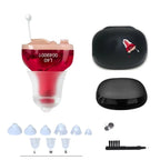 Compact Invisible Hearing Aids Rechargeable Noise-Reduced Design